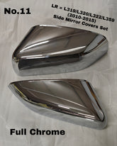 Side Mirror Covers Full Chrome Compatible With Land Rover Range Rover Vogue - L322 (2010-2015) Tag No.11